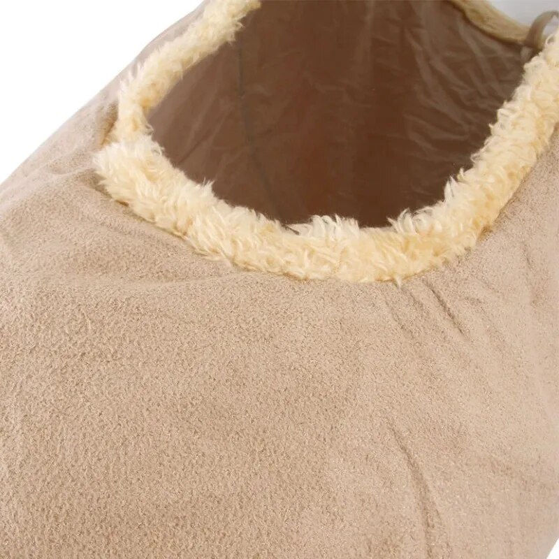 Pet Cat Tunnel Collapsible Plush Channel Foldable Suede Educational Toy Warm Winter Interactive Toys for Indoor Puppy Supplies