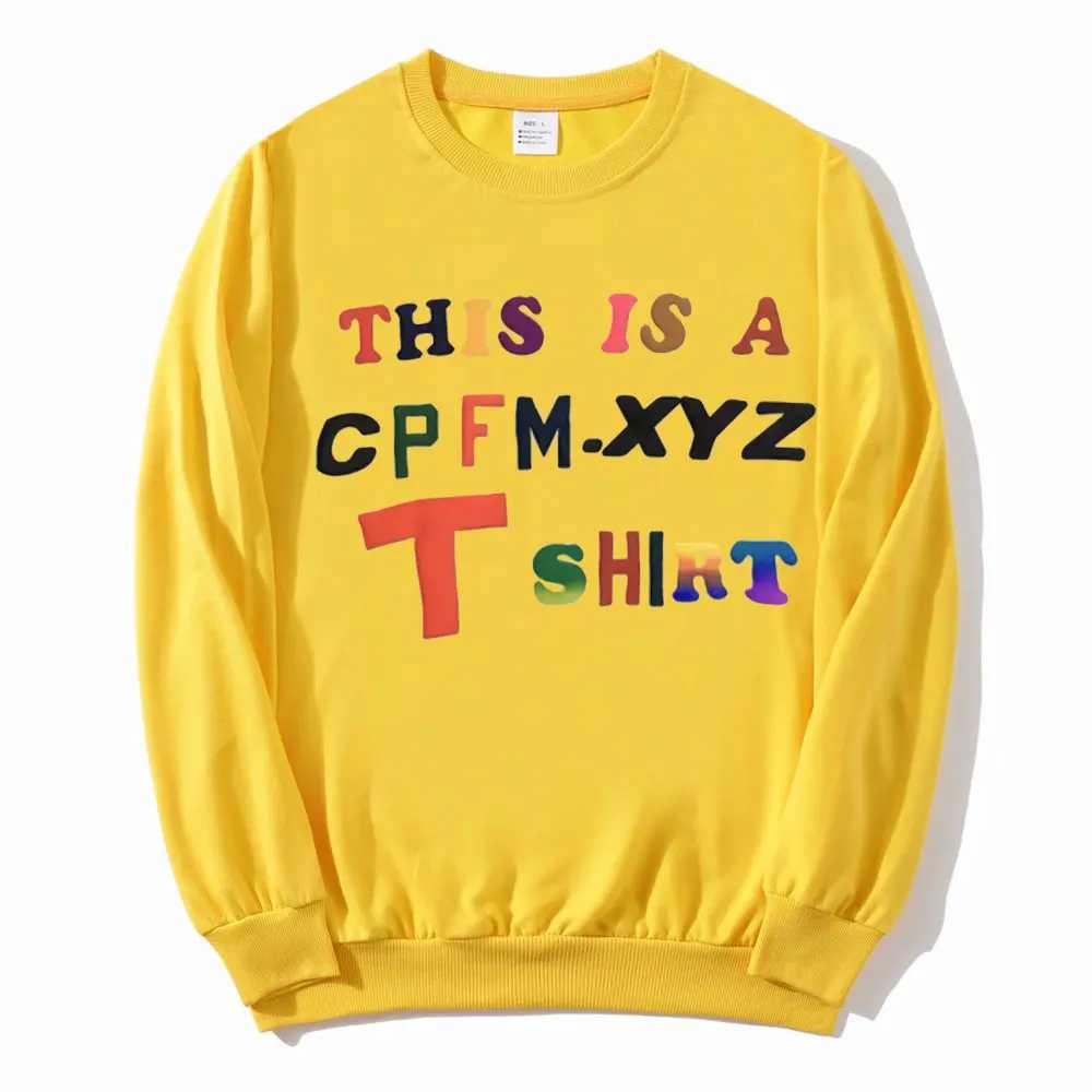 Men's T-Shirts The new one is CPFM. XYZ T-shirt Advanced Color Alphabet Printing Sportswear Mens Hip Hop Rap Fashion Sportswear Y2410158PA1