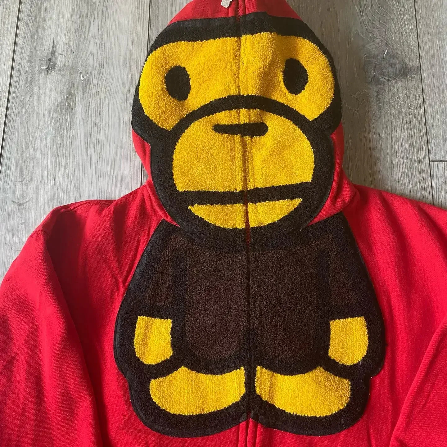 Y2K Harajuku Punk Anime Pattern Embroidered Hoodies Loose Zipper Hoodie Mens Sweatshirt Plus Velvet Long Sleeved Pullover Top 241011