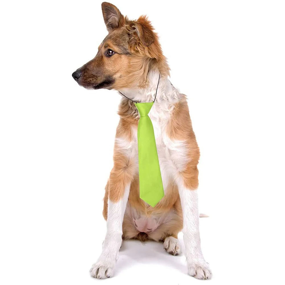 50/100PC Dog Tie Stripes Dot Solid Large Dog Neckties Elastic Dog Accessoress Big Dogs Supplies Dog Accessories For Large Dogs