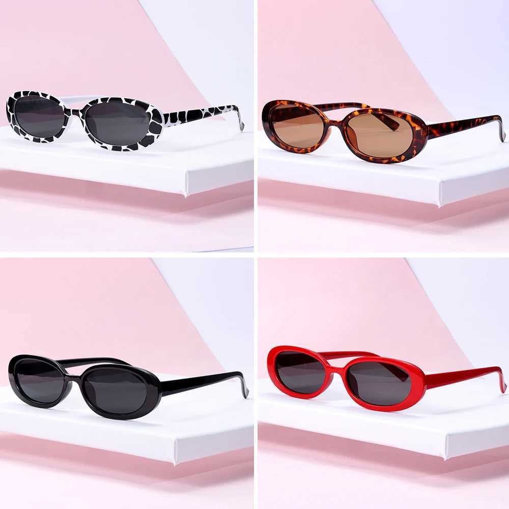 Summer New UV400 Sunglasses Womens Fashion Retro Small Oval Frame UV Protective Sunglasses Sunshade Glasses Fashion Street Glasses W241015