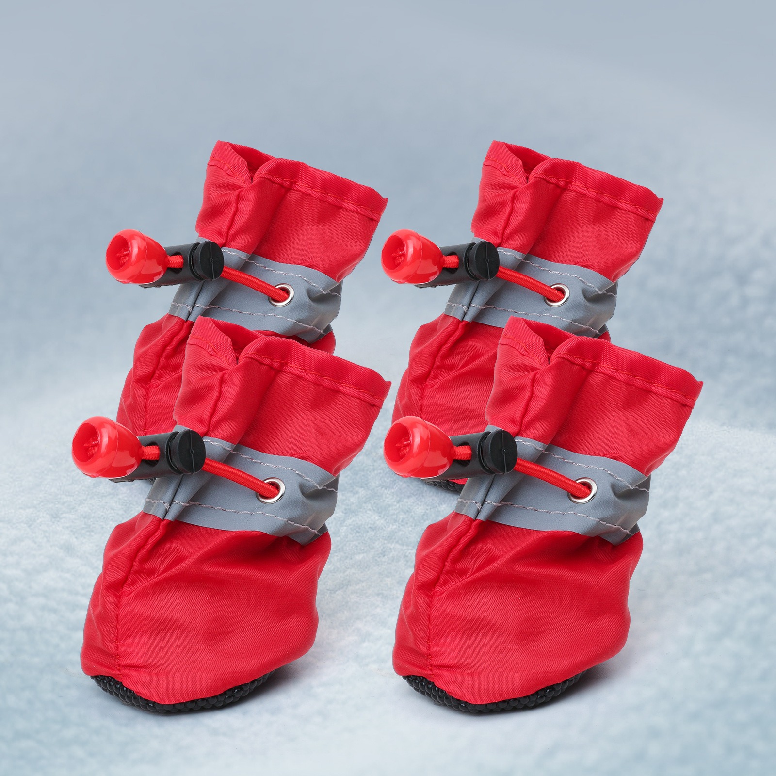 Pet Shoes Reflective Dog Shoes Small and Medium Dogs Non-slip Foot Protector Dog Boots Oxford Waterproof Soft Sole Dog Footwears
