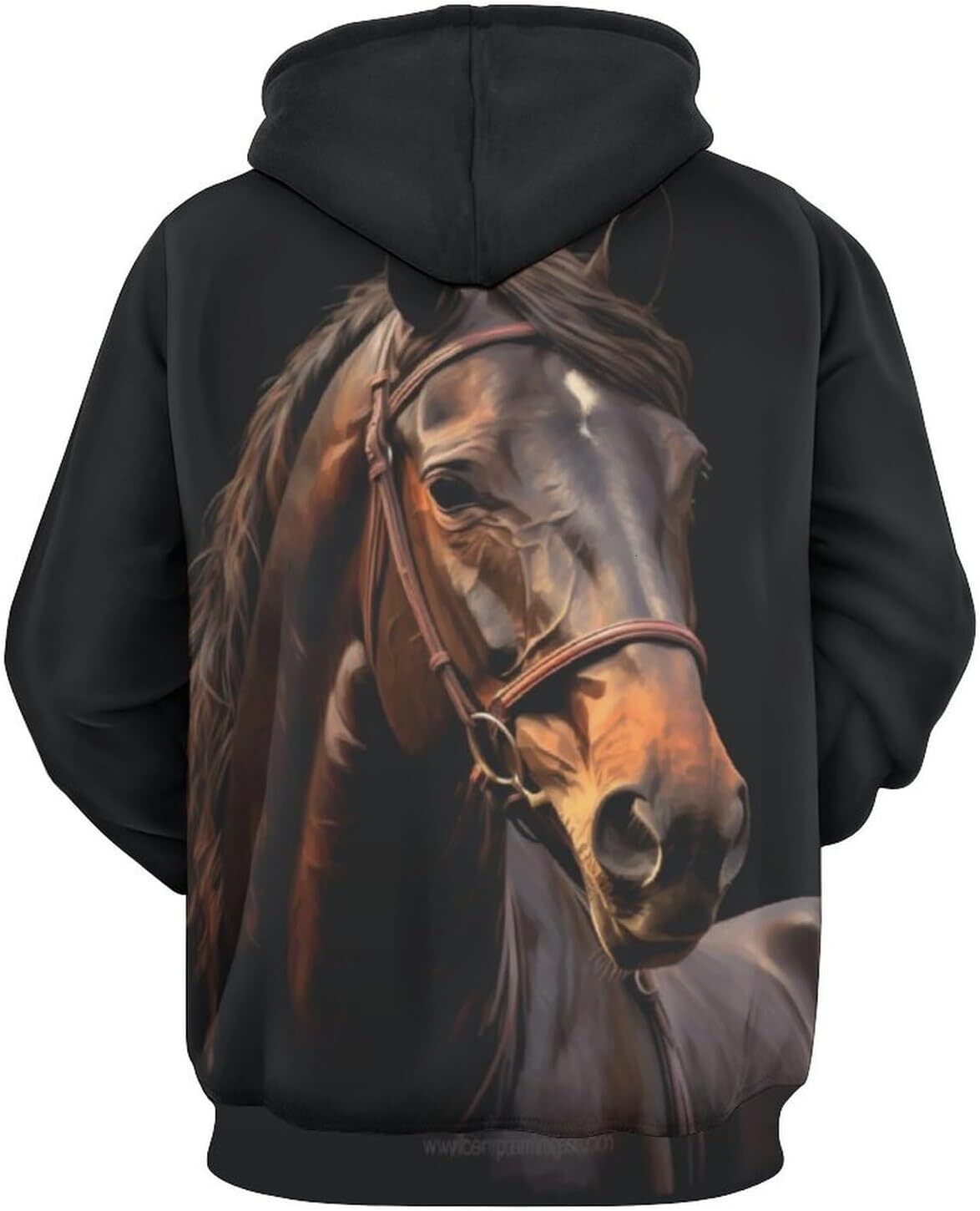 Hoodie for Mens Womens Novelty And Funny Racing Hoodie 3D Printed Horse Lover Gift Sweatshirt Hoodie Graphic Fashionable and Warm