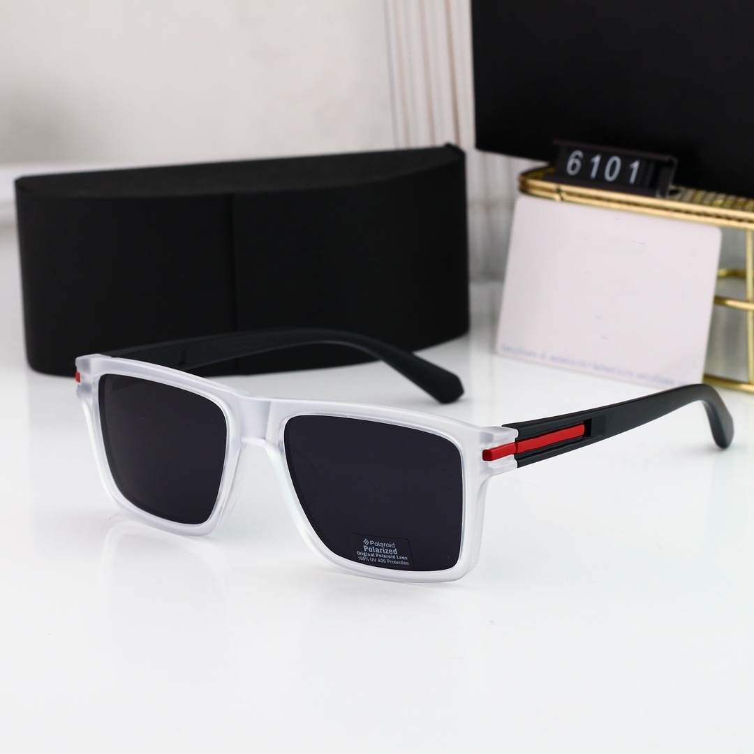 Classic Pilot Style Sunglasses for Men and Women, Fashionable UV400 Polarized Eyewear with Square Frame Z260306