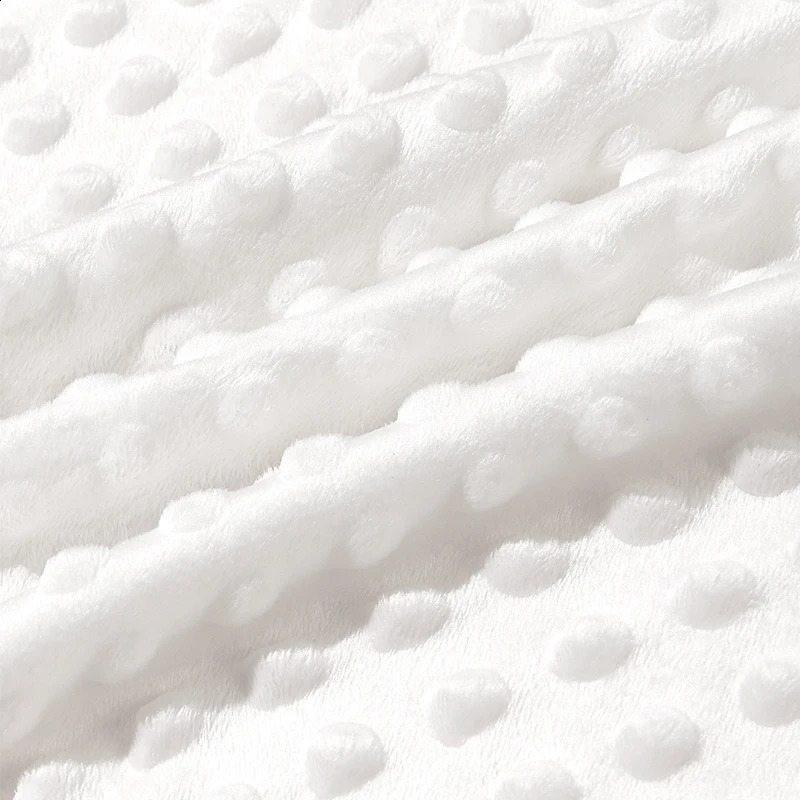 Minky Solid Color Crystal Velvet Bean Blanket Double Layer Super Soft Kids Swaddle Quilt 241014c