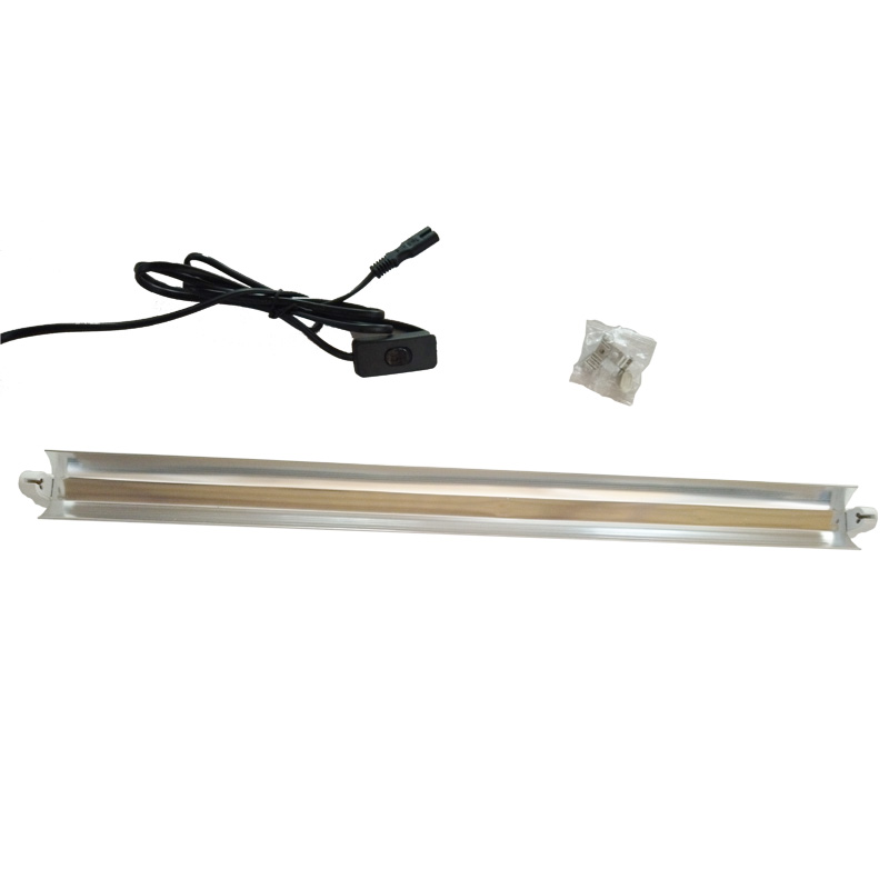 54W Reptile UVB T5 HO lamp fixture, UVB T5 fluorescent light fixture with reflector