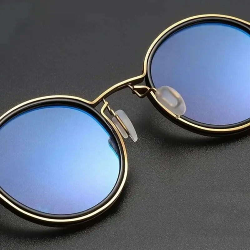 2024 Round Anti Blue Light Blocking Glasse Men Fashion Small Frame Retro Computer Eyeglasses Optical Reading Eyewear 241014