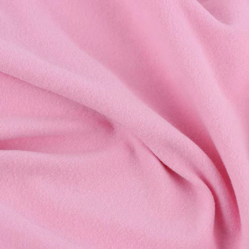 Knitted One Side Brush 95%Polyester 5%Spandex Milk Silk Jersey Fabric for Garment