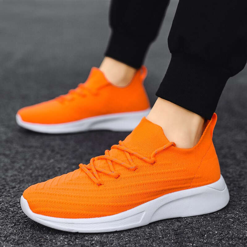 Breathable Outdoor Professional Running Sneakers for Men - Orange 4