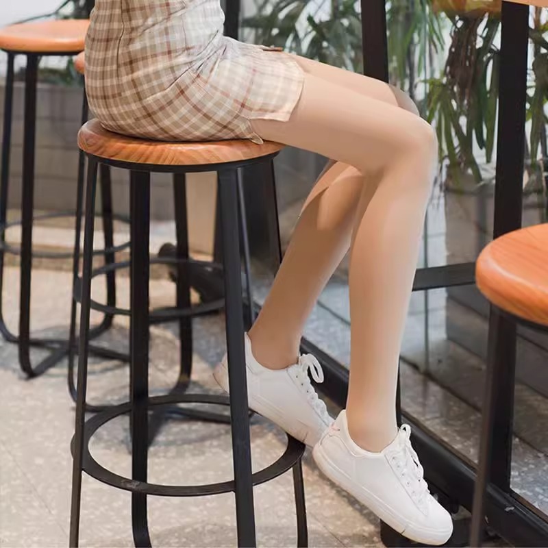 2025 new designer Aohan double layer bare leg sensation artifact women s autumn and winter trend natural plush thick silk stockings flesh colored pant