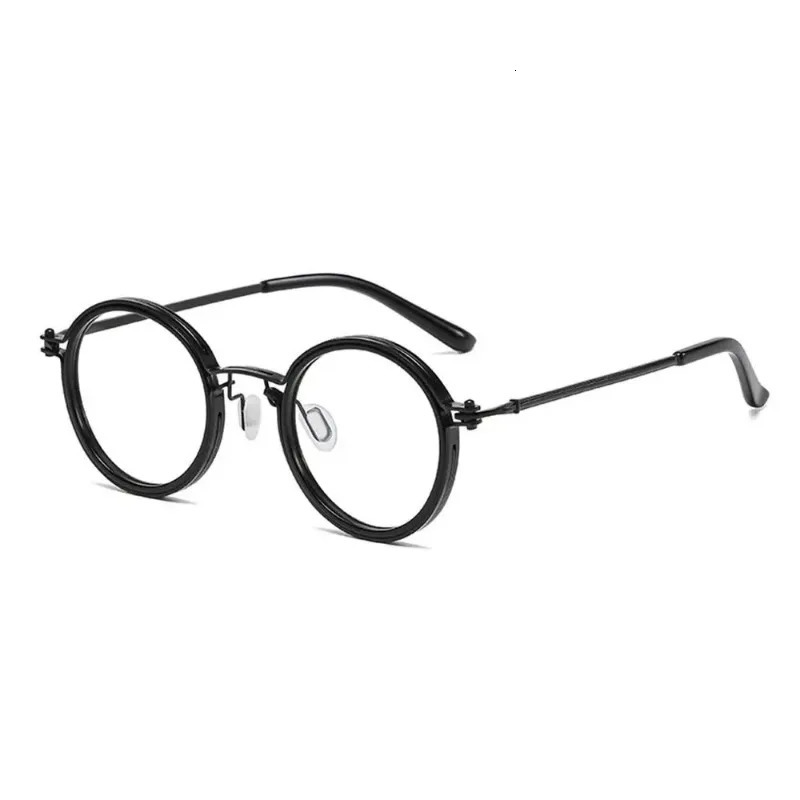 2024 Round Anti Blue Light Blocking Glasse Men Fashion Small Frame Retro Computer Eyeglasses Optical Reading Eyewear 241014
