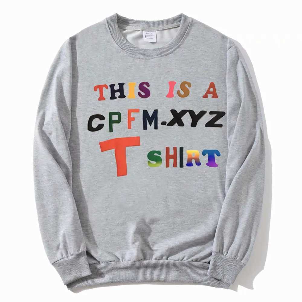 Men's T-Shirts The new one is CPFM. XYZ T-shirt Advanced Color Alphabet Printing Sportswear Mens Hip Hop Rap Fashion Sportswear Y2410158PA1