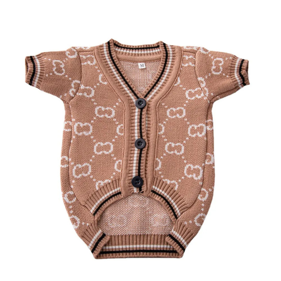 Outdoor Coats for Dog Designer Dog Clothes Pet Sweater Winter Warm Knitted Weather Pets cb9