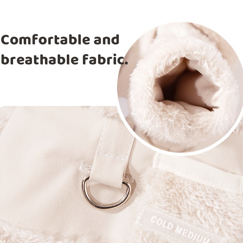 Luxury Dog Padded Clothes Winter Warm Dog Down Jacket Cute Puppy Coat Solid Cat Jacket Pet Costume French Bulldog Dog Clothes