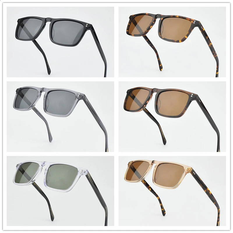 Retro acetate high quality sunglasses personality men women vintage classic square 5189 sun glasses outdoor driving sunglass 241007