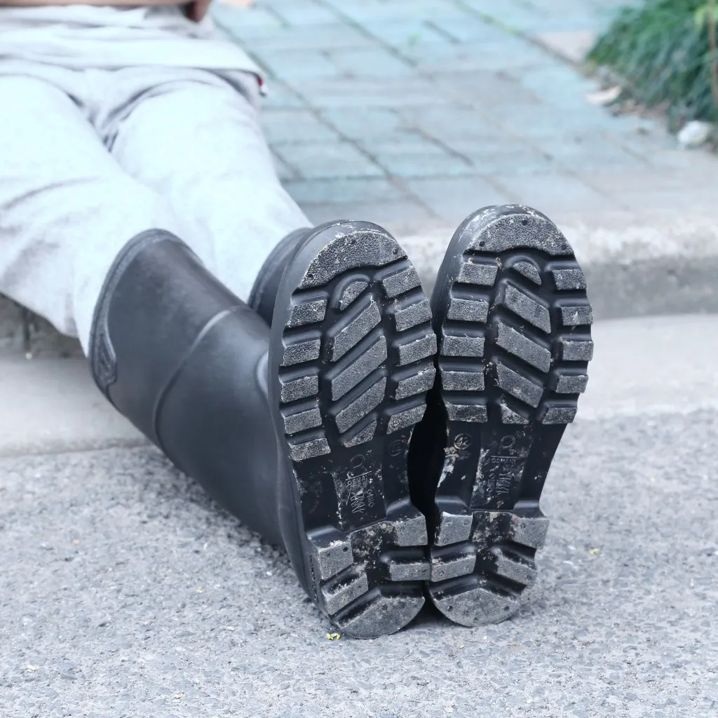 New Men's Long Tube Boots Non-Slip Mens Rubber Rainboots High Quality Waterproof Men Water Male Knee-High Rain Shoes