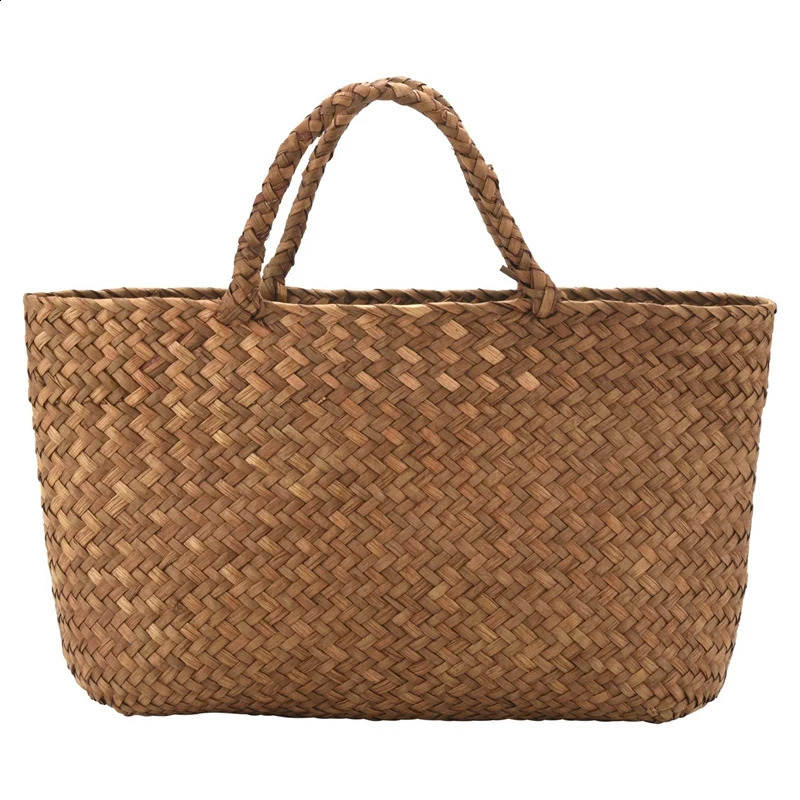 Leisure Grass Bag Natural Willow Handbag Womens Woven Garden Handmade Mini Lattan 241014