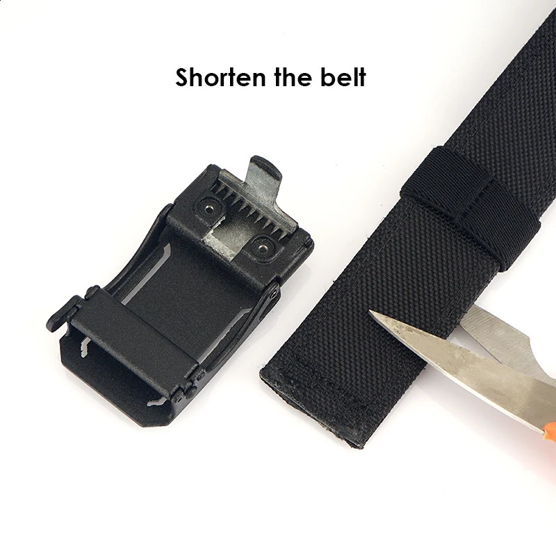 KOLBER mens and womens tactical belt metal automatic buckle black military gun belt thick nylon IPSC waist belt 240927bj