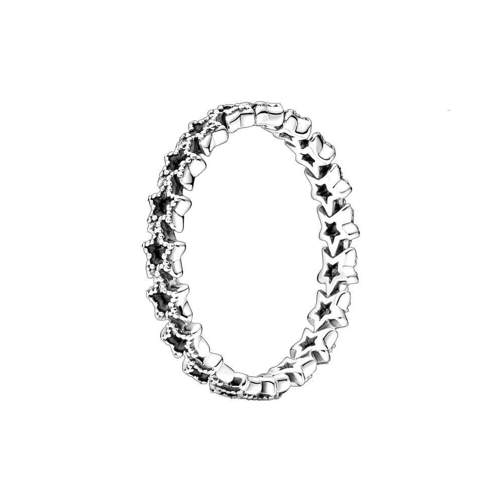 925 Sterling Silver Sparkling Wish Moon Tilted Heart Crown Flower Clear Zircon CZ Rings For Women Wedding Jewelry Designer Ring Gift Wholesale