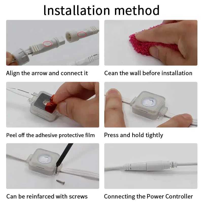 65 foot permanent outdoor Eaves LED string light application controls external RGBIC color change light strip DIY scene mode lighting X241015