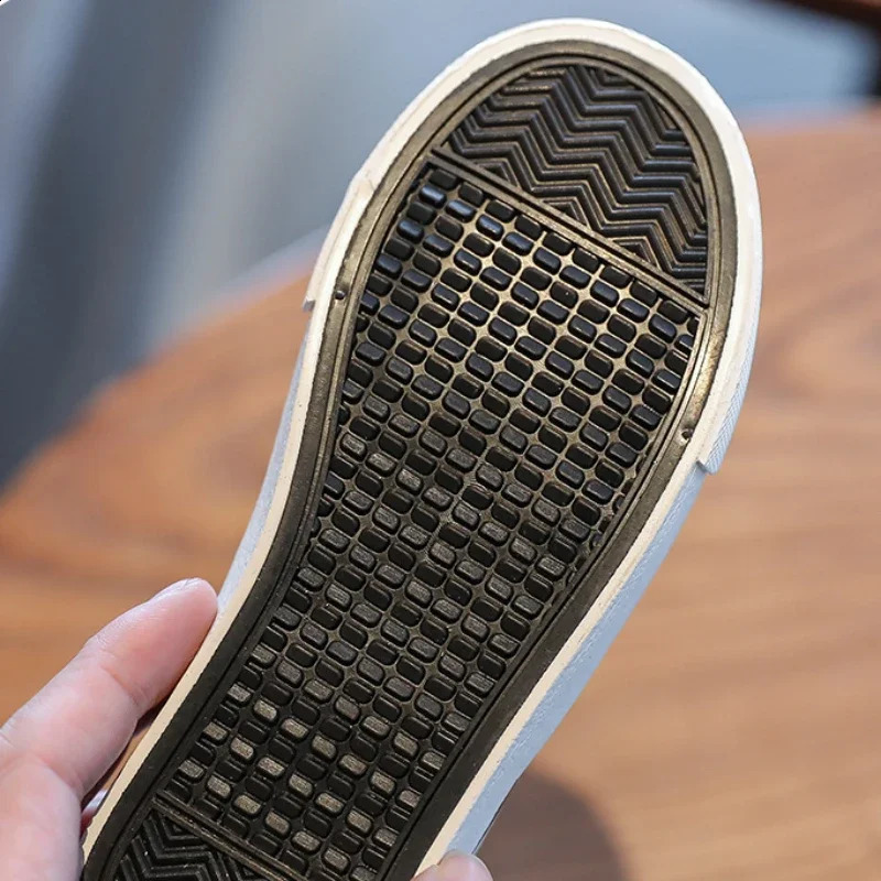 Kid Canvas Shoes White and Black Plaid Checkered Casual Sneakers Spring Summer Breathable Soft Sold Fashion Shoe for Boys Girls 241014