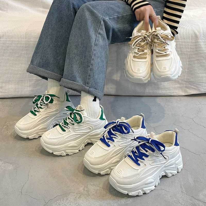 Women Height Shoes Increasing 2024 New Spring Autumn Casual Comfort Chunky Korean version Student SneakersLX241015