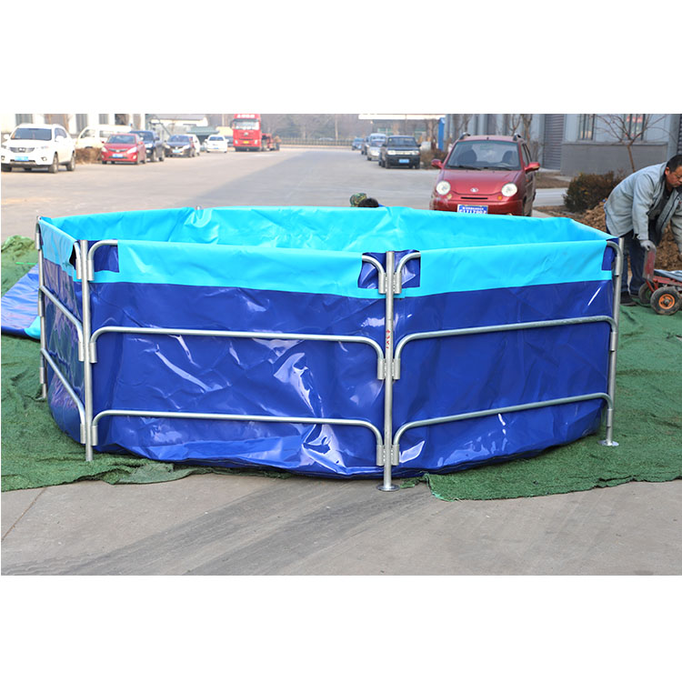 China custom aquaculture tank indoor tarpaulin shrimp farming system equipment