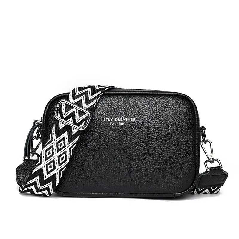 Arrival New genuine leather cross body womens shoulder solid color coin wallet shopping phone bag Z241014