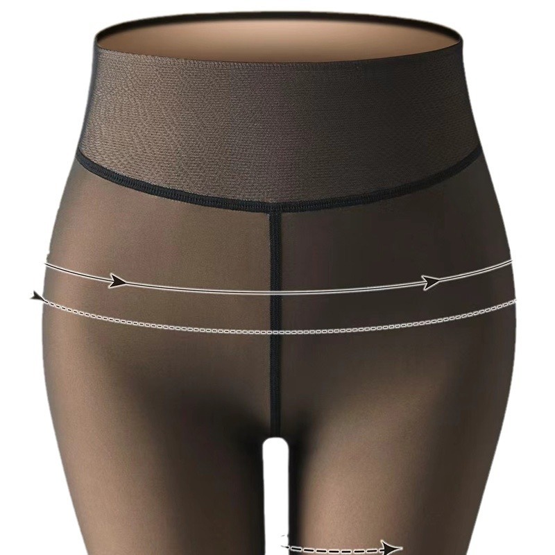 2025 New Designer Autumn Winter g Water Socks Silk Black Transparent trend Underwear One Piece Women s Fake Wool Pantyhose