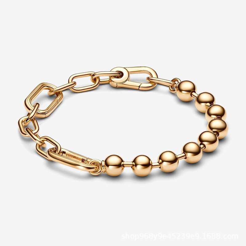 Luxury Designer ME Chain Beads Bracelets Women Authentic s925 Sterling Silver Charms Bracelet Birthday Christmas Gifts Jewelry BR119