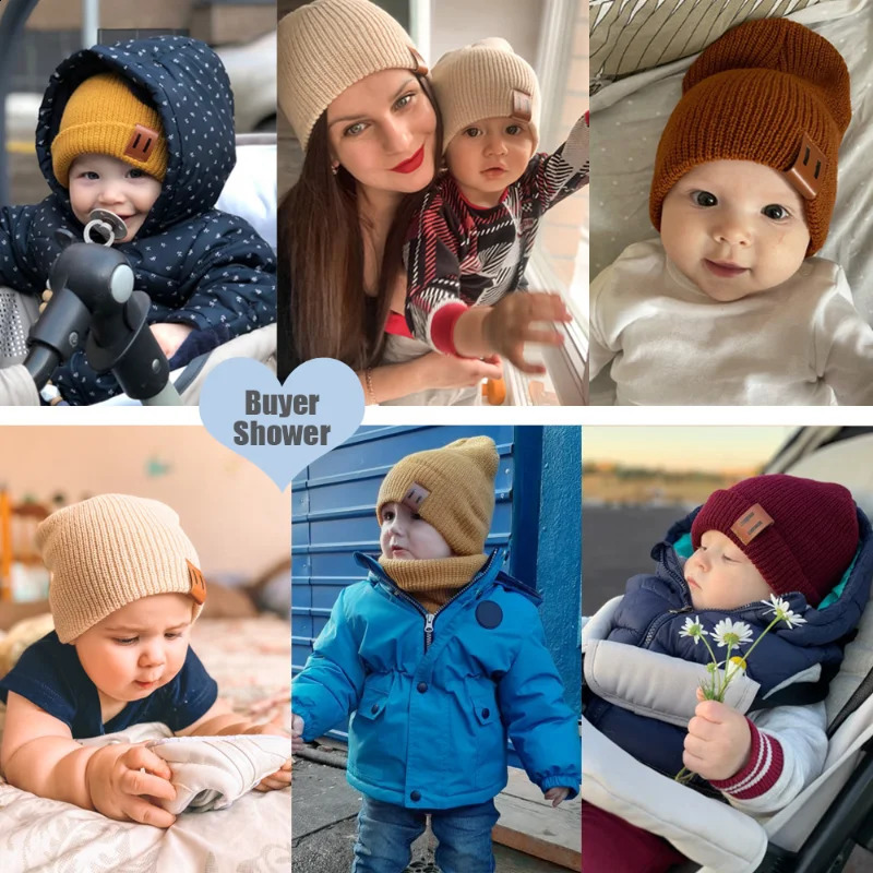 Fashion Baby Hat for Boys Knit Beanie Kids Cap Children Hats Girls Bonnet Toddler Infant Accessories 14Y y241014