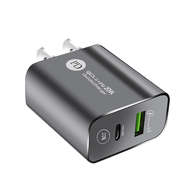 Quick Charging 12W 20W Dual Ports PD Wall Charger Portable Type c Power Adapters EU US UK Plug For iPhone 16 15 14 Plus 13 12 11 Pro Max Samsung S24 S