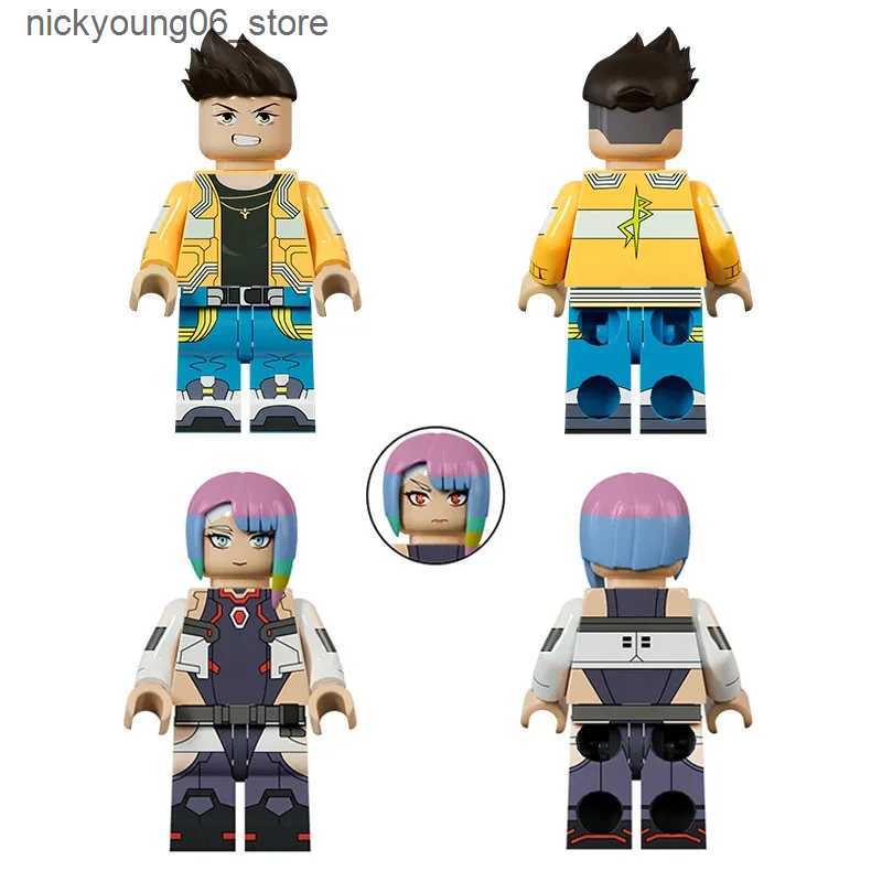 Cartoon Figures Cyberpunk Edgerunners Animated Game Peripheral Toy Lucyna David Doll Animated Action Character Model Set Cool Gifts L240910