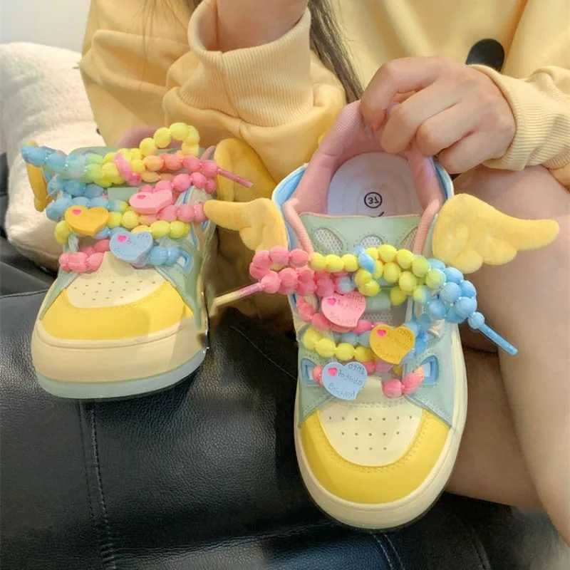 Kawaii Shoes Women Platform Sneakers Cute Tennis Female Korean Fashion Flats School Vulcanize Footwear Spring SummerLX241015