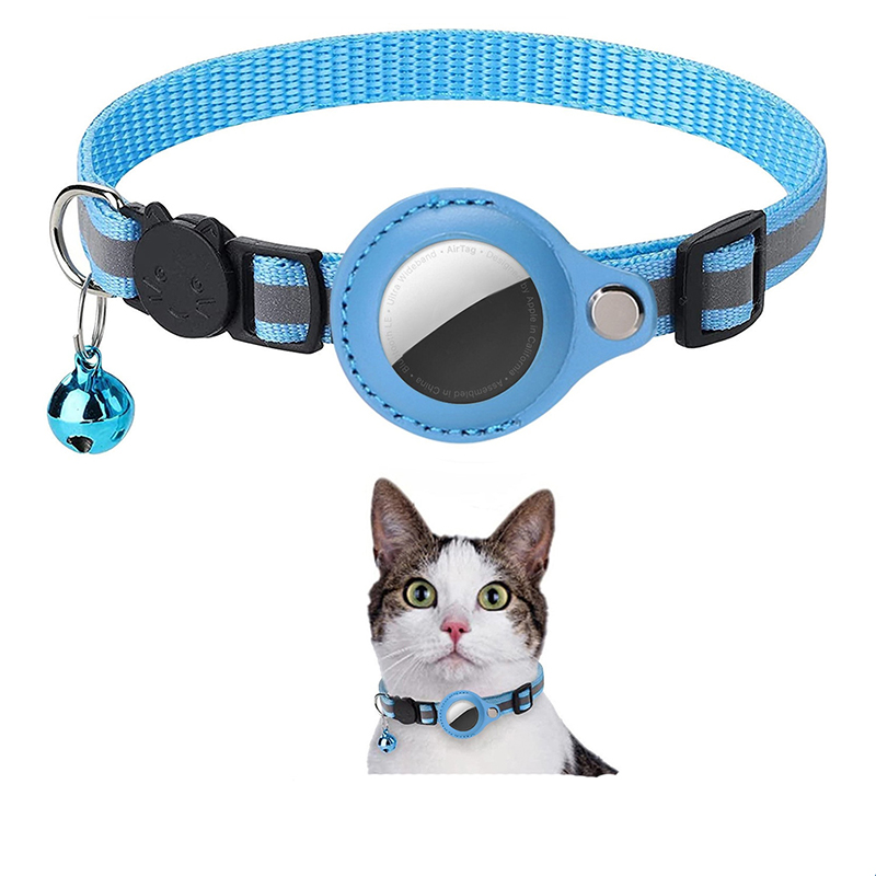 Suitable for pet Airtag tracker protective cover to prevent loss of pet positioning collar, cat reflective bell collar