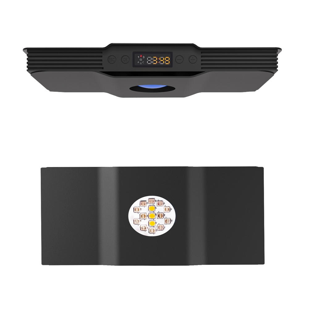 75W Marine Coral Reef light Spectra V3 Aqua Knight Saltwater Seawater Aquarium Led Light Programmable Sunrise Sunset 30inch tank