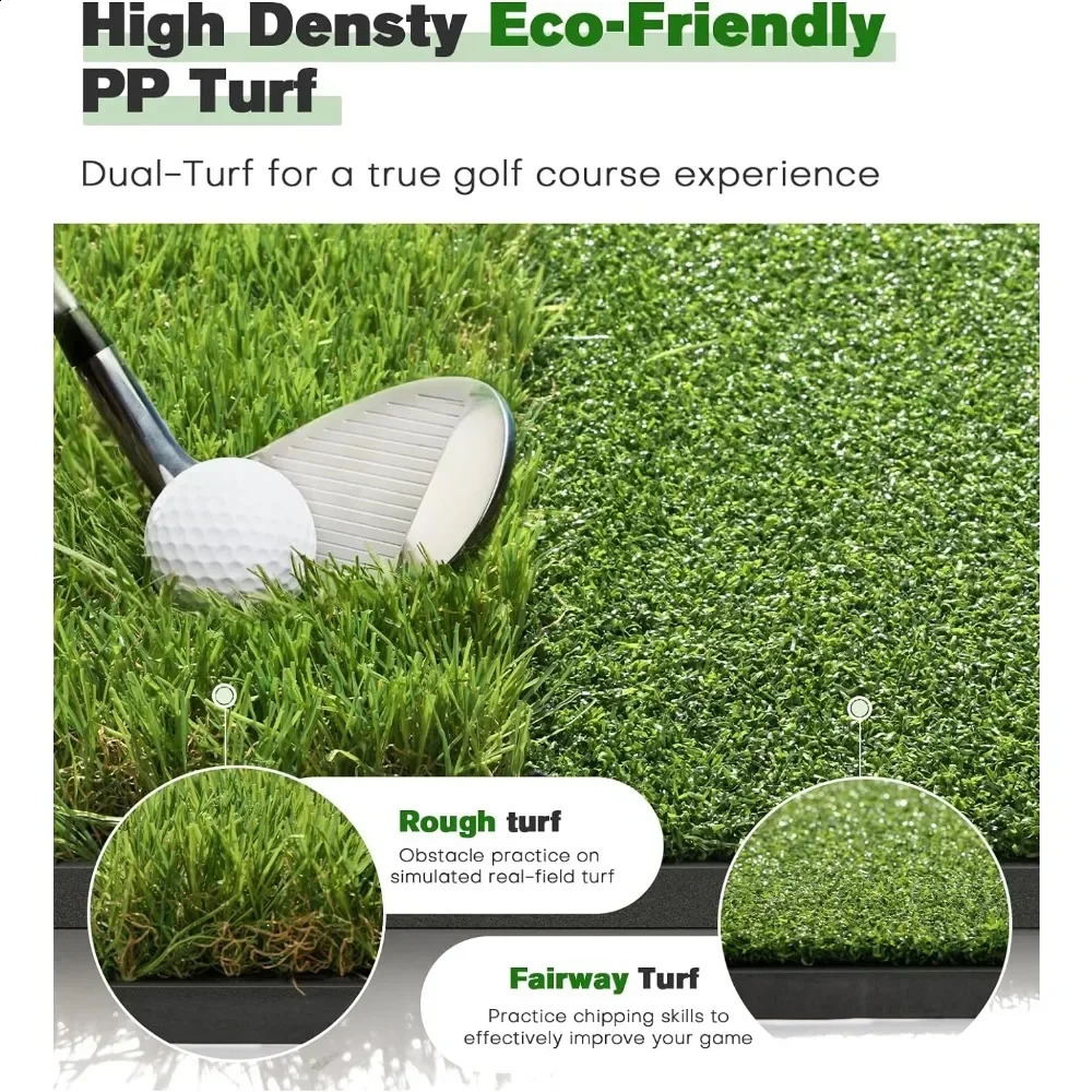 Garage artificial turf golf course mat 5x4 feet thick electronic shaped hitting garden decoration base lawn 241014