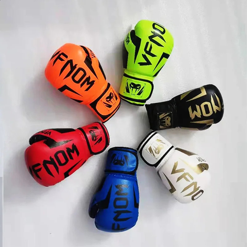 Boxing Gloves Kids Adult Professional Sanda Muay Thai Fighting Gloves for Men Women Pu Taekwondo Punching Gloves 6/8/10/12/16Oz 241008