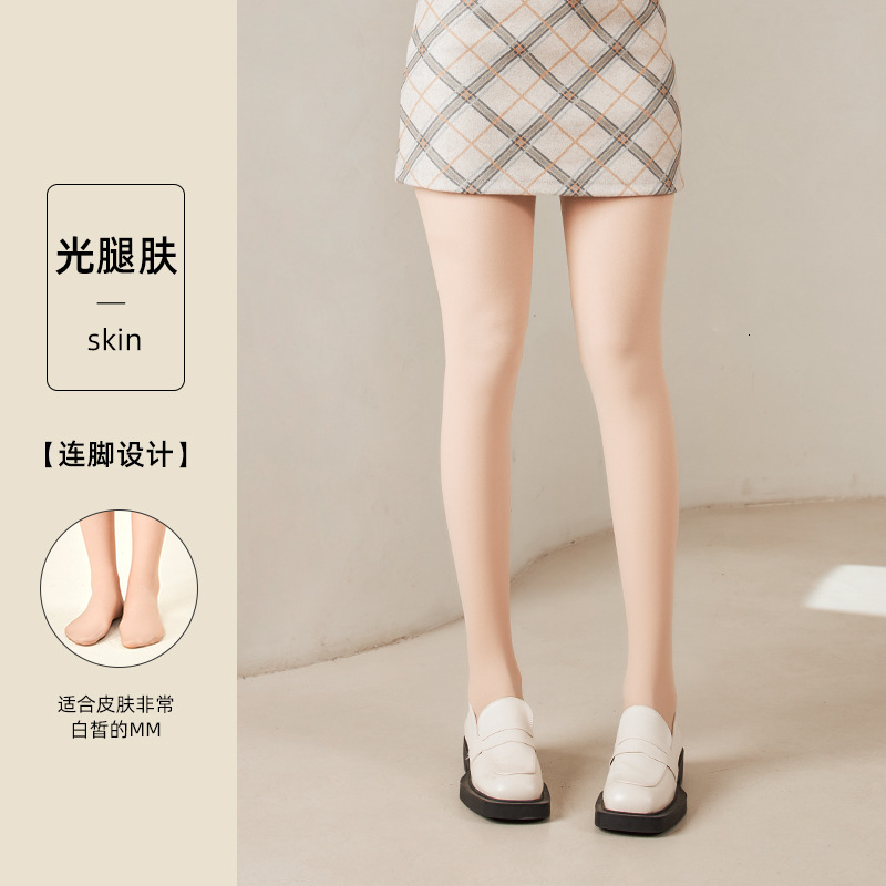 2025 New Designer Stocking Women s Leather Smooth Leg Artifact Naked Natural Flesh fashion Thick Tight Pants Spring and Autumn Style Pantyhose