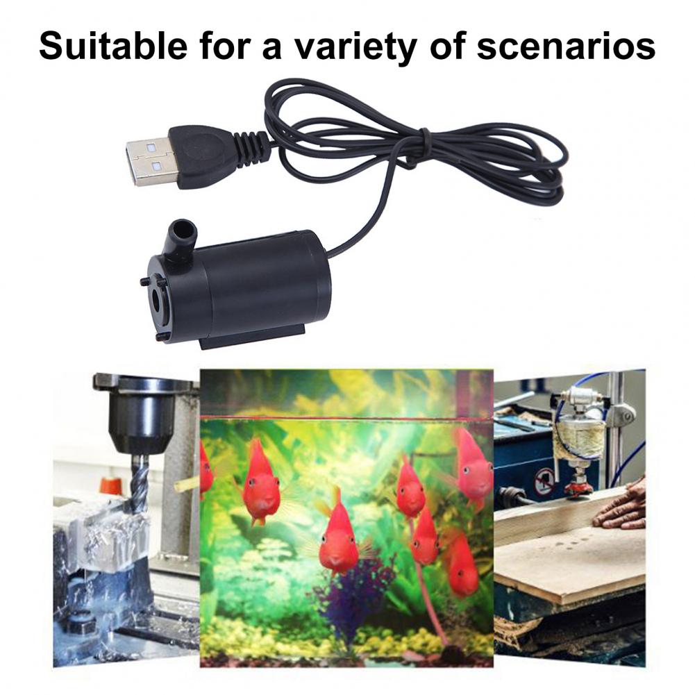 Universal Mini Submersible Pump USB Interface Water Pump Energy Saving Water Change Mini Submersible Water Pump
