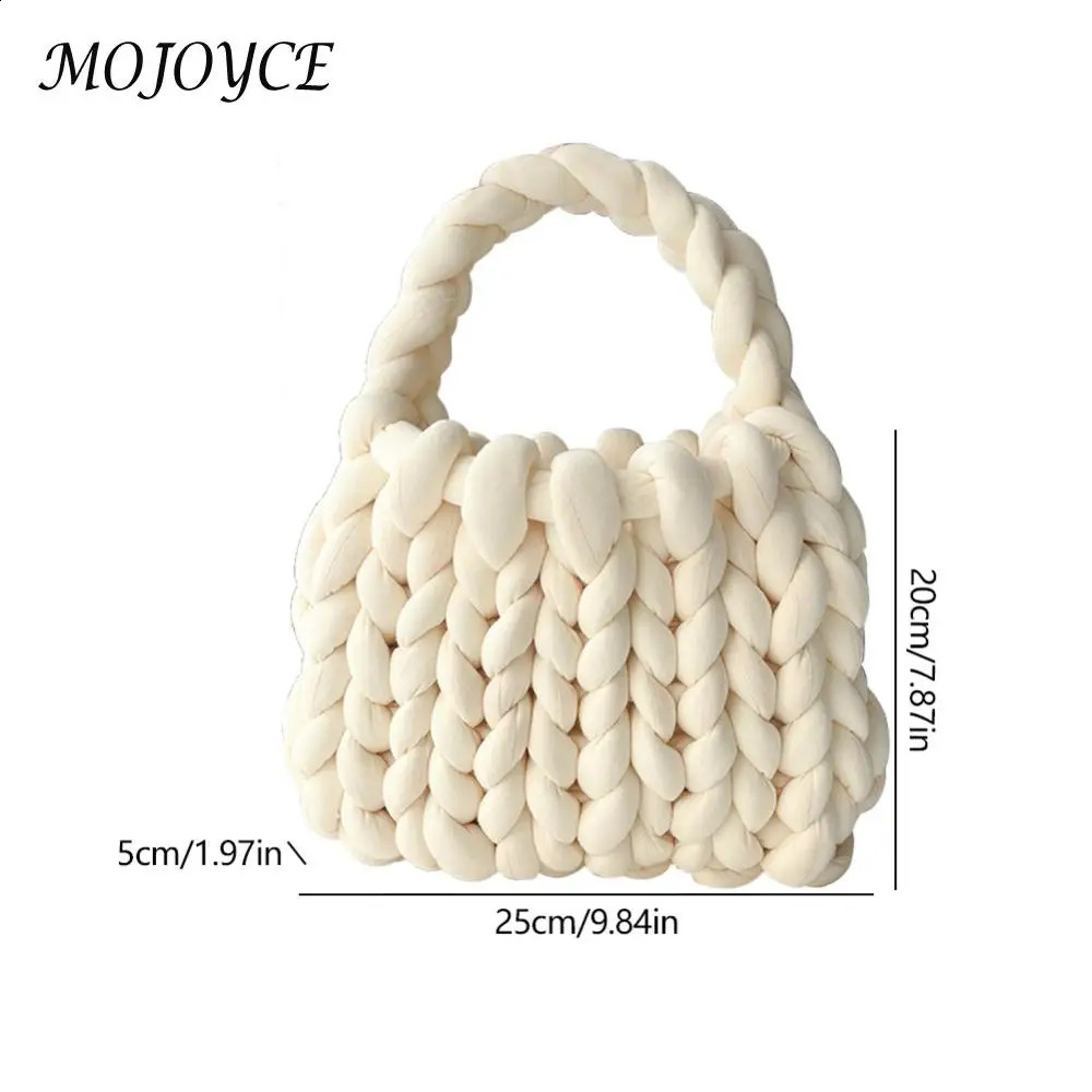 Shoulder bag hand woven womens casual handbag Icelandic wool fashionable soft lightweight breathable holiday gift 241014