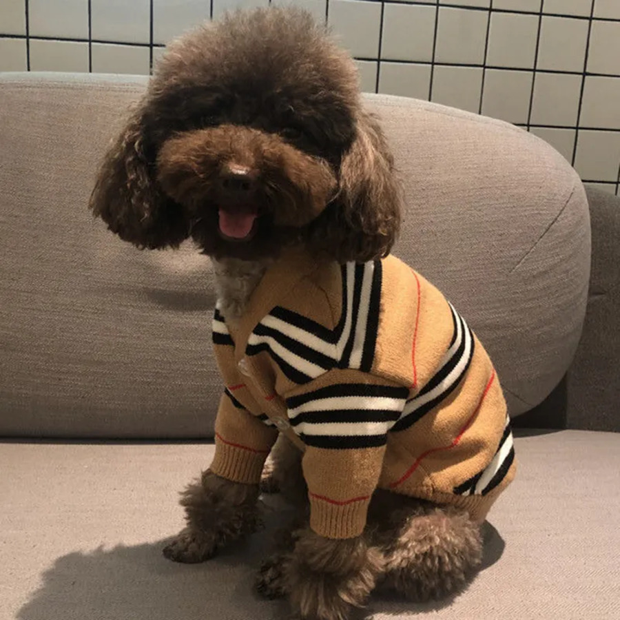 Classic Winter Dog Clothes Cat Vest Small Sweater Designer Pet Supply Clothing For Puppy Knitting Sweatshirts Csd c e9e