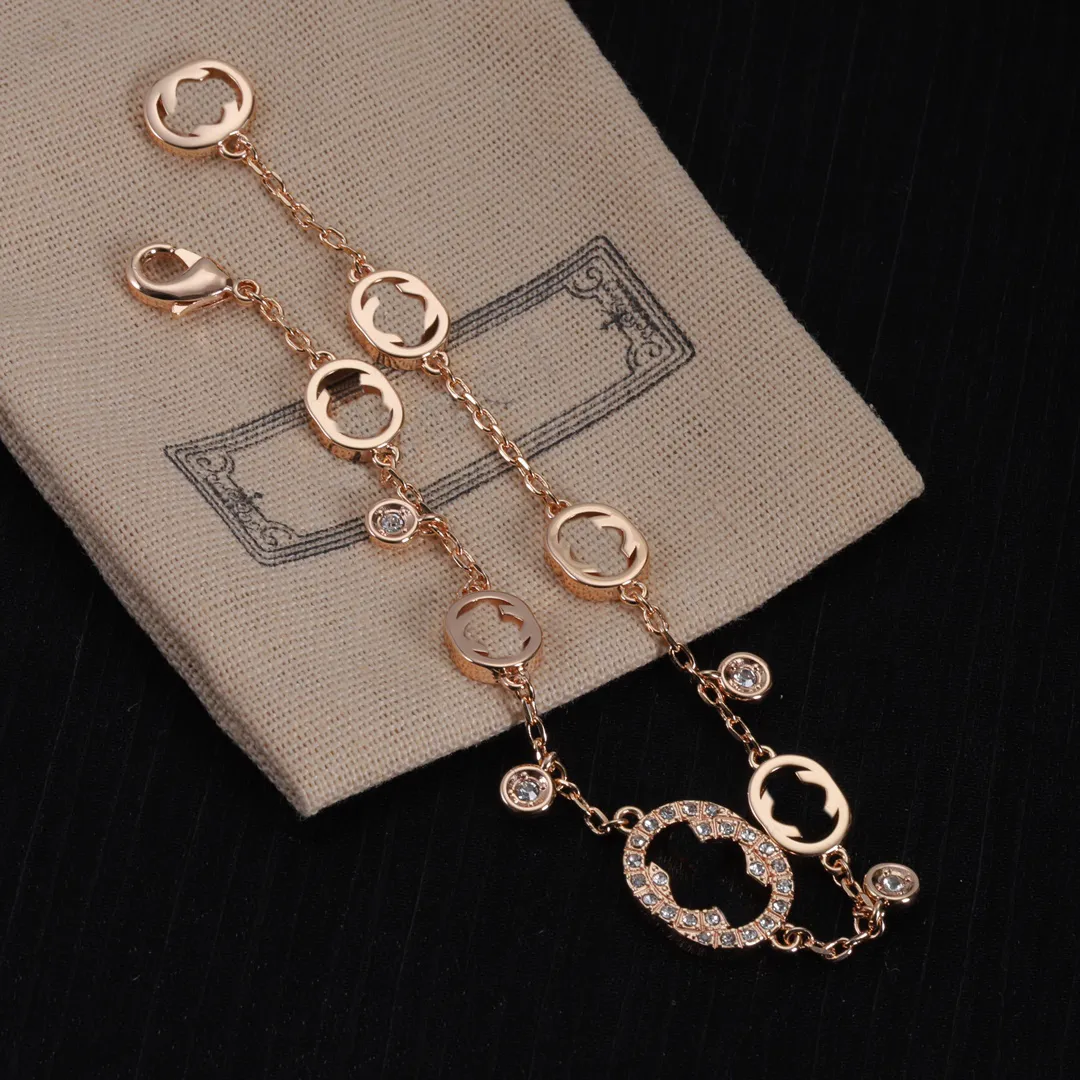 2024 New bracelet jewelry designer Rose Copper non-fading bracelet for women and girls to give wedding party gift jewelry