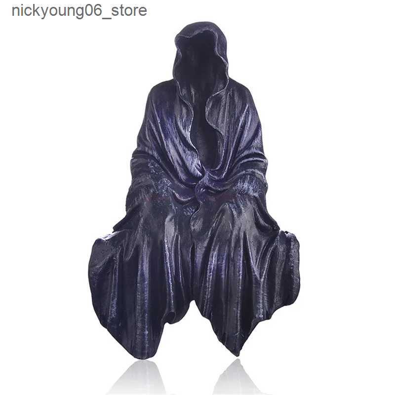 Cartoon Figures 15cm Death God Character Dementor Mysterious Person Black Action Character PvC Anime Series Decorative Model Doll Toy Gift L240910