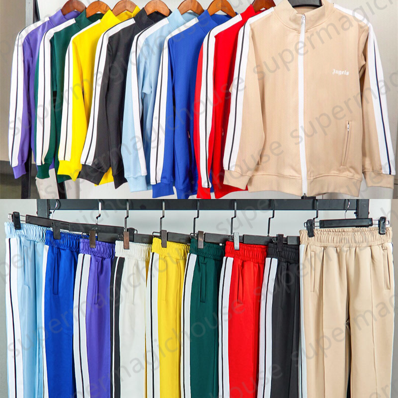 Designer Mens tracksuits men track sweat suit coats man designers jackets palm hoodies pants palms sweatshirts angles sportswear suit Polyester sports suit