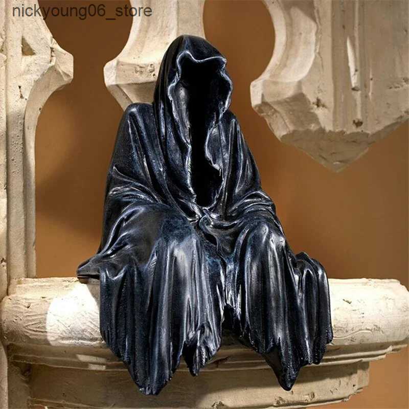 Cartoon Figures 15cm Death God Character Dementor Mysterious Person Black Action Character PvC Anime Series Decorative Model Doll Toy Gift L240910