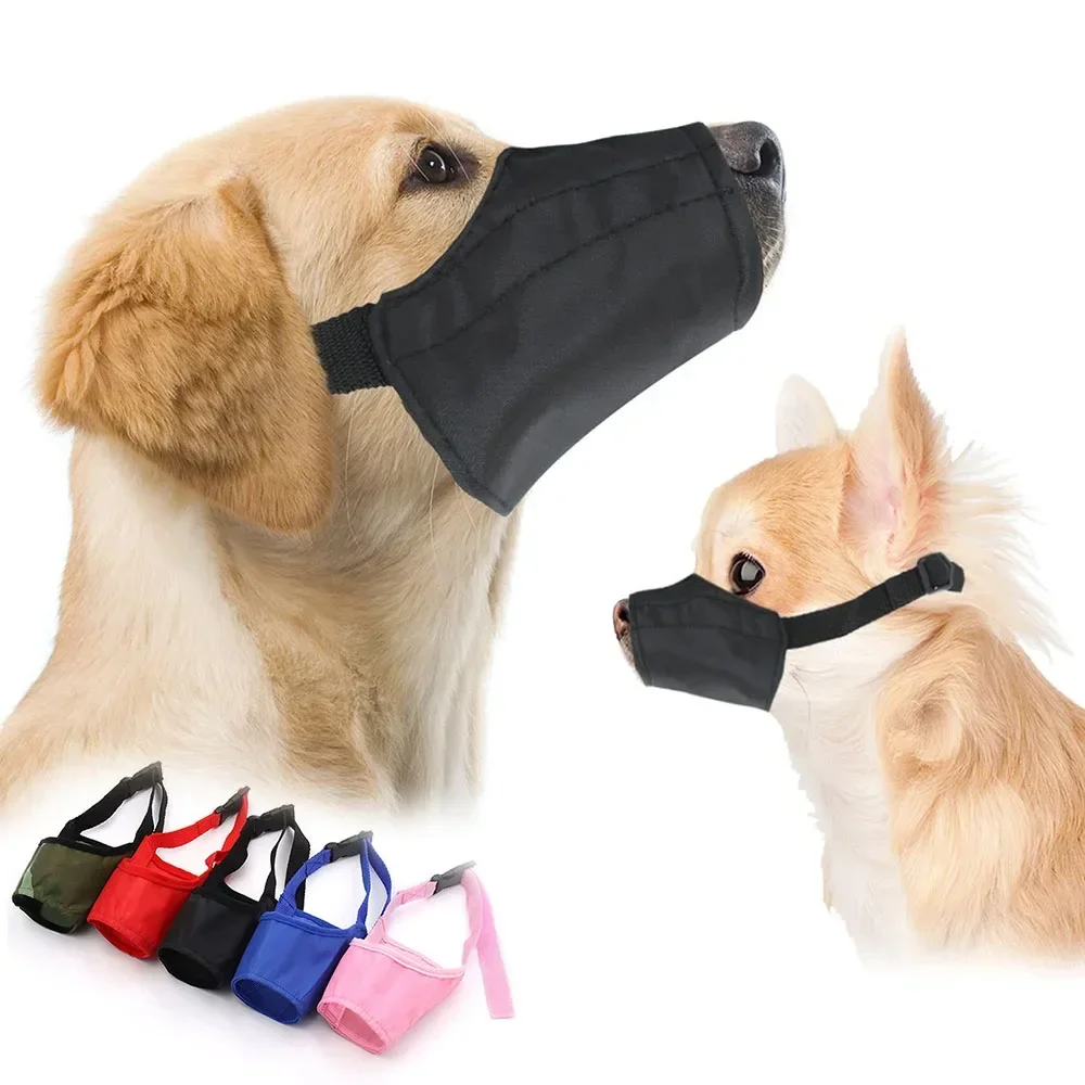 Dog Muzzles for Small Dogs Soft Nylon Muzzle with Safety Buckle Grooming Puppy Muzzle Stop Biting Barking Chewing Pet Products