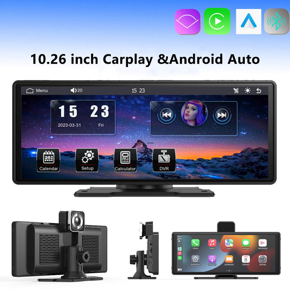 High-Quality 10.26 Inch Portable Car Audio System Carplay BT Car Video Player Mp5 Players