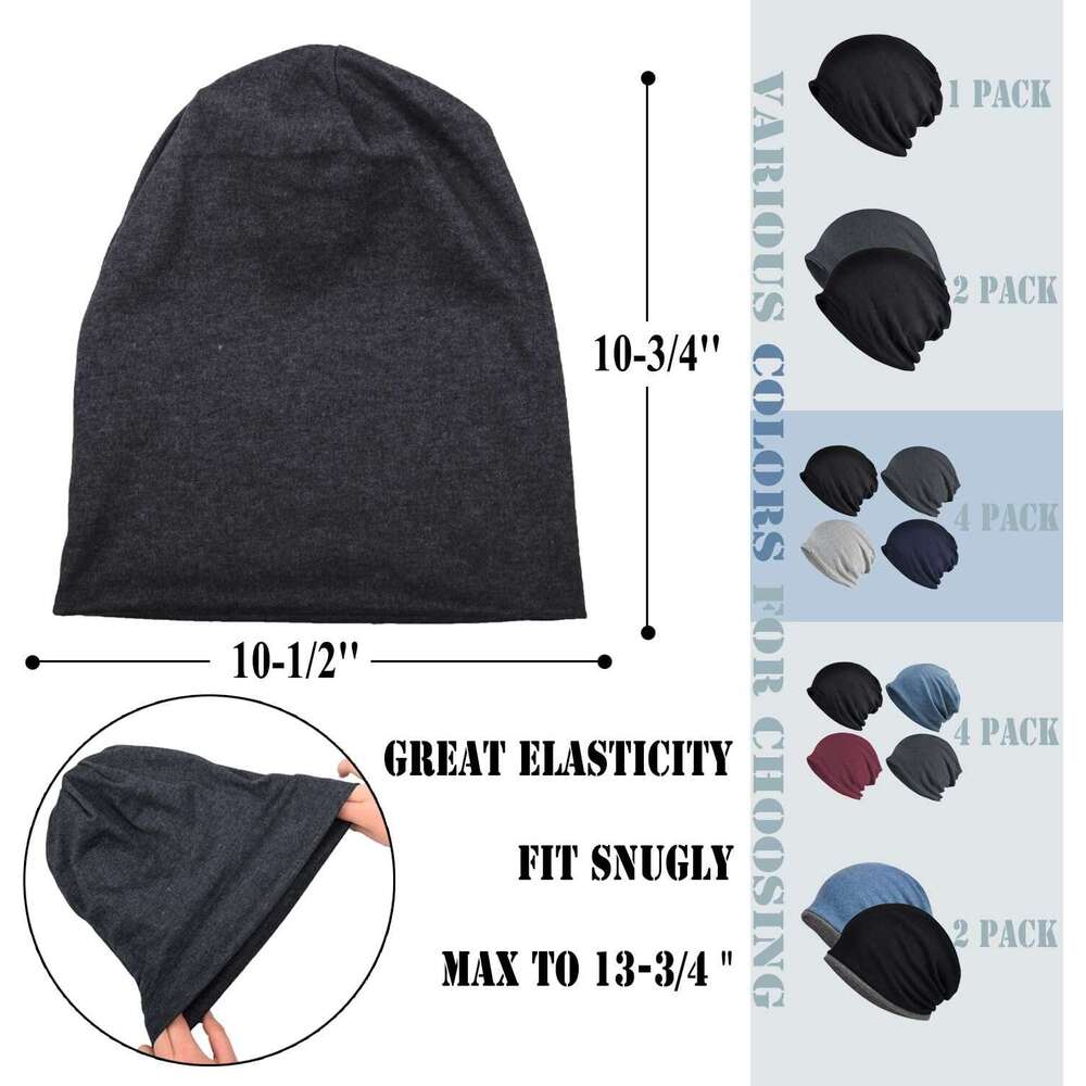 Hats Women Hip-Hop Slouchy for Cap Soft Running Skull Cotton bonnet Lightweight beanie Men Adult Beanie