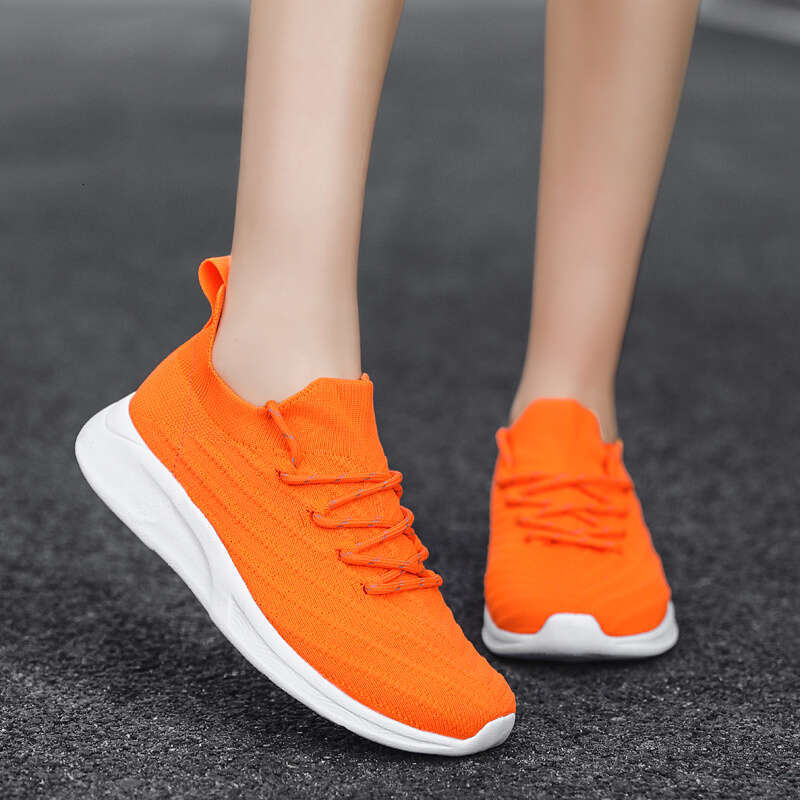 Breathable Outdoor Professional Running Sneakers for Men - Orange 4